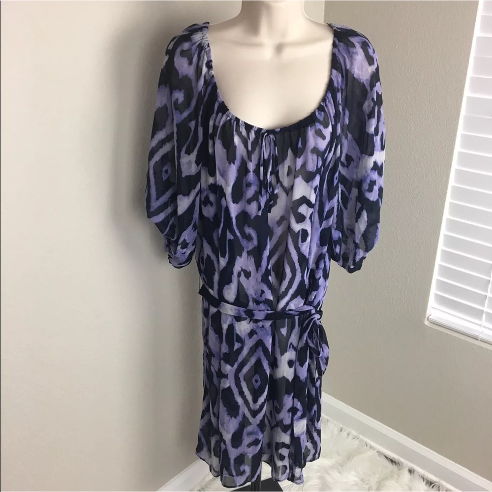 Lane Bryant 22 2X  tunic blouse dress scrunch